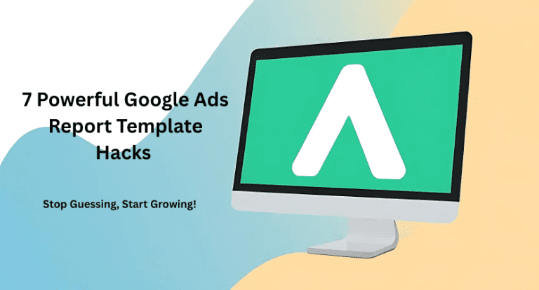 Google Ads report template data